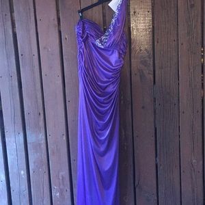 Purple formal dress